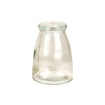 Glaskrukke m/fladt låg (lille)