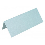 Bordkort metallic pk/10 stk. Lys blå