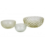 Skål m/ koglemønster lille (klar)