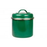 Opbevaringsdåse Emalje (grøn) TILBUD