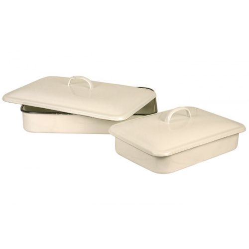 Æske m/låg emalje (stor)