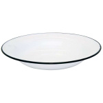 Emaljeskål lille m/sort kant