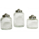 Opbevaringsglas m/metallåg (mellem)