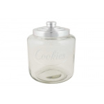 Glaskrukke m/metallåg "Cookies" (lille)