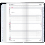 Indexplanner 2024 m/tlf-register 9x17 cm. sort vinyl - Image 2