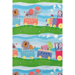 Gavepapir Økonom "Birthday train" 57 cm.