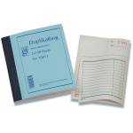 Duplikatbog med kopi og talkolonne 2x100 blade nummereret med karbonpapir