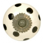 Greb hvid m/sorte prikker