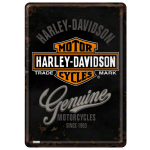 Metalskilt "Harley-Davidson" 10x14 cm