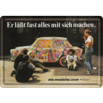 Metalskilt "Trabant Grafitti" 10x14 cm