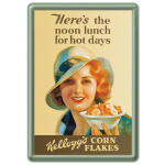 Metalskilt "Kellogg´s for hot days" 10x14 cm