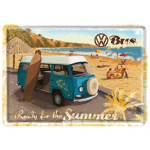 Metalskilt "VW Ready for the summer" 10x14 cm