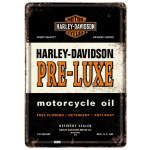 Metalskilt "Harley-Davidson PRE-LUXE" 10x14 cm