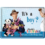 Metalskilt "It´s a Boy?" 10x14 cm