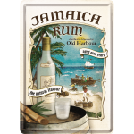 Metalskilt "Jamaica Rum" 10x14 cm.