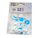 Rangle blå/hvid 12 stk.