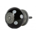 Greb sort m/hvide prikker