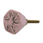 Greb antik blomst lysrød