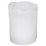 Bloklys m/bevægende flamme H:10,2 cm.