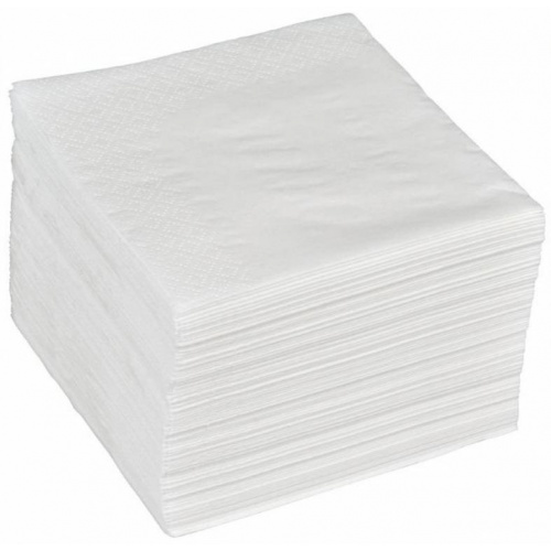 Servietter 1-lags 24×24 cm. Hvid (300 stk.)