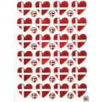 Stickers "Dannebro hjerter"