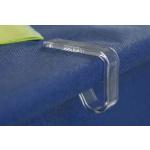 Klemmer til Borddug, transp. plast.