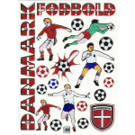 Stickers "Danmark/Fodbold"