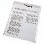 Plastlomme A4 m/præg 0,075 mm. åben v. side 56143