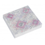 Serviet textil 40x40 cm. wedding/bryllup