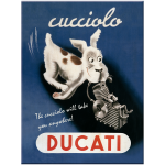 Magnet 8x6 cm. Ducati Cucciolo"