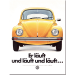 Magnet 8x6 cm. VW Er Läuft..."