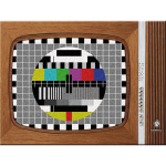 Magnet 8x6 cm. "Retro TV"