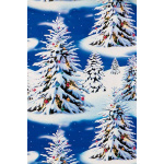 Gavepapir Økonom Jul "Blue Trees" 57 cm.