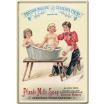 Metalskilt "Pfunds Badewanne" 10x14 cm