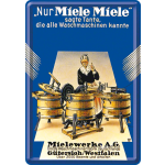 Metalskilt "Miele" 10x14 cm