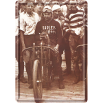 Metalskilt "Harley - s/h foto" 10x14 cm