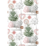 Gavepapir Økonom jul "Pinetree" 57 cm.
