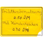 Metalskilt "Edgar Händewaschen" 10x14 cm