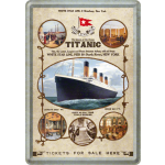 Metalskilt Titanic 10x14 cm