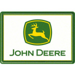 Metalskilt "John Deere logo" 10x14 cm