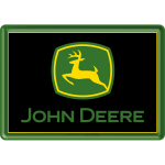 Metalskilt "John Deere - Logo" 10x14 cm.