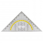 Tegnetrekant Office Depot m/vinkelmåler 3421638