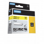 Dymo D1 vinyltape 19 mm. sort/gul 18433