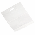 stor bærepose med hank hvid neutral