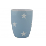 Krus Café latte Stars (lyseblå)