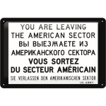 Metalskilt "You are leaving" 20x30 cm