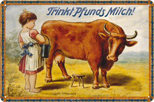 Metalskilt “Pfunds Mädchen..” 20×30 cm Metalskilt "Pfunds Mädchen.." 20x30 cm - Image 1