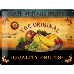Metalskilt "Quality Fruits" 30x40 cm