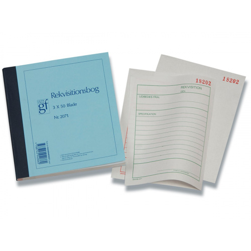 Rekvisitionbog m/2 kopier 2071