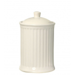 Krukke m/låg lille Mynte (hvid)